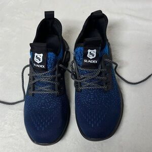 Men's Blue Saftey Toe Shoes Sz 41 Men’s 8.5